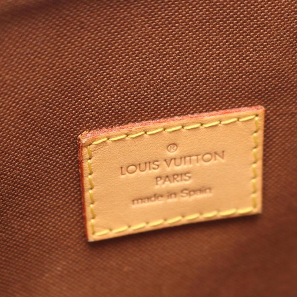 LOUIS VUITTON Authentic Brown Monogram Leather Tote Bag - Picture 4 of 9